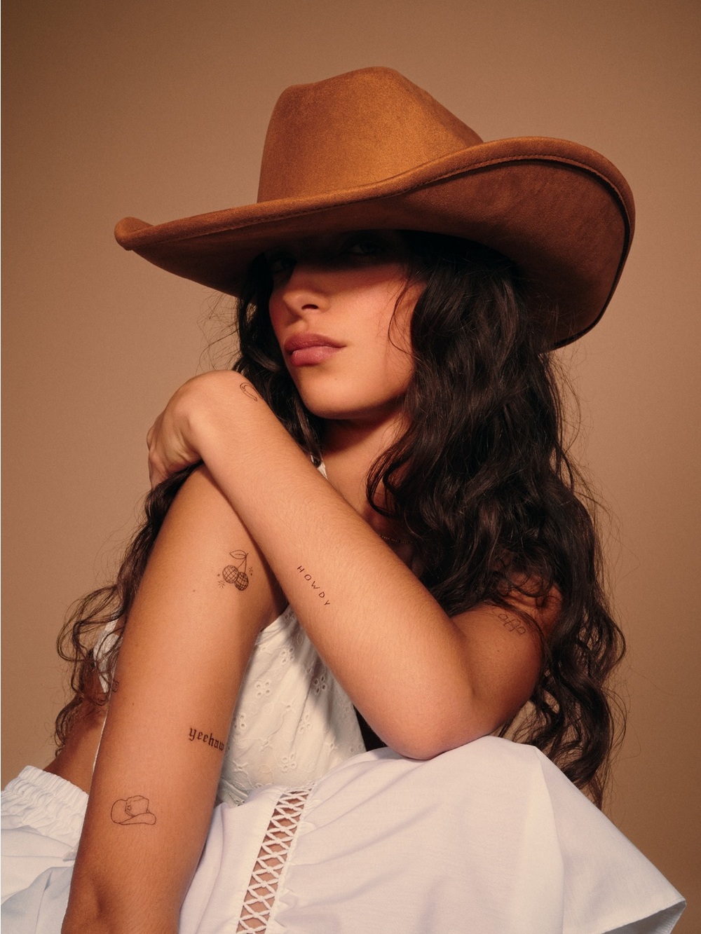 NEW Inked by Dani Disco Cowgirl Temporary Tattoo Set Fine Line Minimalist
